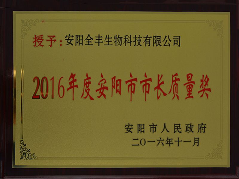 2016 Anyang Mayor Quality Award